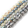 Electroplate Glass Beads Strands EGLA-L045-H-1