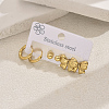 Elegant Stainless Steel Bowknot Earrings Set for Women LF8079-4
