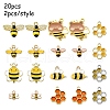 20Pcs 10 Styles Alloy Enamel Pendants FIND-YW0004-72-2