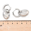 Nuggets Brass Hoop Earrings for Women EJEW-U057-06B-02P-5