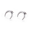 304 Stainless Steel Stud Earrings EJEW-I235-05-2