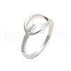 304 Stainless Steel Finger Rings with Rhinestone RJEW-Q779-01P-1