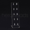 Transparent Acrylic Earrings Display Stands EDIS-G014-05-3