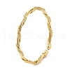 Rack Plating Brass Twist Rope Cuff Bangle for Women BJEW-M298-11G-3