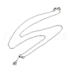 Brass Cable Chain Necklaces for Women NJEW-D302-58P-1