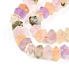 Natural Amethyst & Citrine & Rose Quartz & Prehnite Beads Strands G-N347-09A-12-4