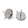 201 Stainless Steel Stud Earring STAS-C117-01A-P-2