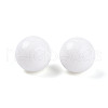 Opaque Solid Color Glass Beads GLAA-N007-8mm-A17-4