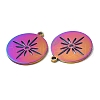 Ion Plating(IP) 304 Stainless Steel Pendants STAS-L020-002RC-2