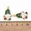 Christmas Alloy Enamel Pendants ENAM-V002-02J-G-3