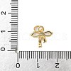 925 Sterling Silver Pave Clear Cubic Zirconia Bowknot Charms STER-S011-04G-3