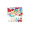  120pcs 12 Styles Natural Wooden European Beads WOOD-NB0002-78-7