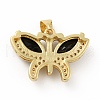 Brass Micro Pave Cubic Zirconia Pendants KK-B059-34G-3