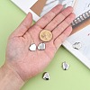 Tarnish Resistant 304 Stainless Steel Stamping Blank Tag Heart Pendants STAS-R063-02-4