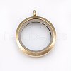 304 Stainless Steel Magnetic Floating Locket Pendants STAS-O103-35-2