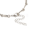 Alloy Pave Cubic Zirconia Moon Link Bracelets WG9EBEA-06-3