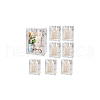 Folding Marble Print Paper Gift Bags with Handle and Plastic Visible Window ABAG-WH0038-53-7