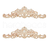 Wood Carved Onlay Applique Craft WOOD-WH0043-02-1