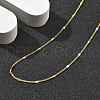 Brass Curb Chains Necklaces for Women NJEW-D302-18G-2