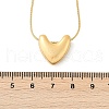 304 Stainlee Steel Pendant Snake Chain Necklaces for Women NJEW-M087-01G-02-4