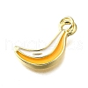 Brass Enamel Pendants KK-B136-07G-05-2