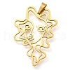 304 Stainless Steel Pendants STAS-Z119-11G-1