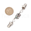 2Pcs Alloy & Iron Cardigan Clips JEWB-BR00182-3