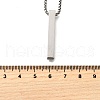 304 Stainless Steel Pendant Necklaces NJEW-P329-01P-5