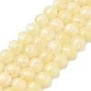 Natural Dyed White Jade Beads Strands G-C179-A6mm-08-2