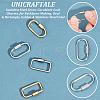 Unicraftale 4Pcs 4 Styles Ion Plating(IP) 304 Stainless Steel Screw Carabiner Lock Charms STAS-UN0053-33-5