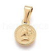 304 Stainless Steel Pendants STAS-F252-09G-1