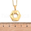 304 Stainless Steel Geometric Pendant Necklaces for Women NJEW-S439-04B-G-4