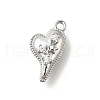 Brass Micro Pave Cubic Zirconia Pendants KK-U061-12P-1