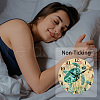 MDF Printed Wall Clock HJEW-WH0058-033-4