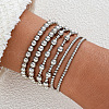 6Pcs CCB Round Beaded Stretch Bracelets WGF8C34-06-1