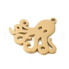 5Pcs 201 Stainless Steel Pendants STAS-B064-04G-2