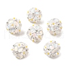 Handmade Polymer Clay Rhinestone Beads FIND-NH0001-15D-1
