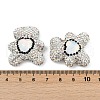 Handmade Polymer Clay Rhinestone Beads CLAY-NH0001-12C-3