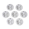 304 Stainless Steel Charms STAS-T059-26P-H-1