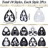 SUNNYCLUE 20Pcs 10 Styles Alloy Enamel Pendants ENAM-SC0005-12-2