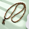 Wood Round Beads Wrap Bracelets BJEW-U041-02A-2