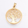 304 Stainless Steel Big Pendants STAS-H450-50G-2