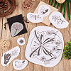 20 Patterns Non-woven Fabrics Water-soluble Embroidery Aid Drawing Sketch DIY-TAC0100-009-7