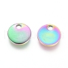 Ion Plating(IP) 304 Stainless Steel Charms STAS-G201-02F-M-2