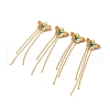 Rack Plating Brass Enamel Pendants KK-M230-29G-1