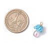 Glass Seed Beaded Jellyfish Pendants PALLOY-MZ00706-01-2