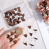 SOFPLATE 50Pcs Wood Stud Earring Finding FIND-SP0001-19C-3