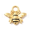 925 Sterling Sliver Black Enamel Bees Charms STER-Z012-05G-1