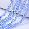 Electroplate Glass Beads Strands EGLA-A034-T8mm-B09-1