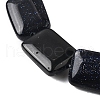 Synthetic Blue Goldstone Beads Strands G-S386-A16-4